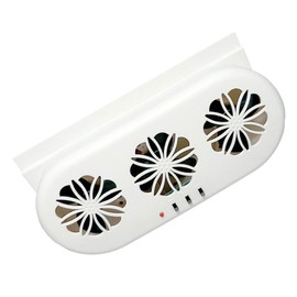 GANAZONO Car Ventilation Fan USB Electric Auto Vent Fan for Window Exhaust Three Air Outlet Design for Car Models White Summer Cooling Easy to Install Enhances Air Quality
