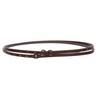 3/8" (10 mm) Skinny Studded Double Wrap Belt, Brown |
