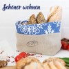 slowroom Linen Lunch Bag, 2 in 1, Bread Bag for