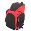 Basketball Backpack Black Red Multifunctional Large Capacity with Multiple Storage