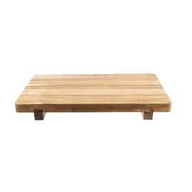 BLACKSTONE 5595 Solid Acacia Wood Griddle Cutting Board with Feet (17 x 12”)- Large and Lightweight, Premium Durable Quality to Chop Vegetables for Indoor, Outdoor, Kitchen, Easy to Clean (Rectangle)