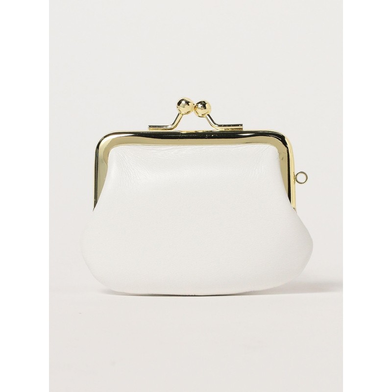 Beams Japan Matsunoya Cowhide Leather Mini Wallet Pouch Monotone, white,