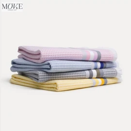 MOEVE Bath Towel 1ea, Type:8. Summer Pique 90X180 / Waffle Pique 025 White/Pink