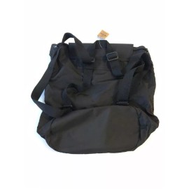 Victoria's Secret Pink Drawstring Backpack Mesh String Bag Black NWT