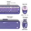 Dilter Wireless Keyboard and Mouse Combo, Portable Retro Keyboard with