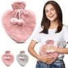 Empire Hot Water Bottle, 1L Hot Water Bottle with Fluffy