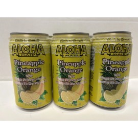 Aloha Maid Juice Pineapple Orange 6 Pack 11.5oz Cans x1