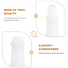 4 Pcs White 75ml Empty Refillable Roller Bottle Plastic Roll