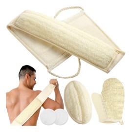 Esponja Exfoliante Natural De Lufa Para Ducha Y Baño