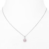 Gift From New York Necklace, Women's, Platinum, Processed, Pink, 925