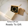 JTK Design Women Curb Chain Charm Bracelet Faith Love Lucky