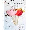 Confetti! Valentine's Day Ombre Heart Cupcake Toppers