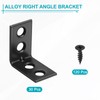sourcing map 50 Set l Corner Bracket Corner Brace Metal