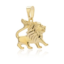 NKlaus Small 333 Yellow Gold 8ct Zodiac Horoscope Pendant, Yellow Gold