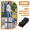 SULIUDAJI Black Suitcase Strap 200 Cm Luggage Strap Long Suitcase