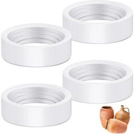 Youyole 4 Pcs Threading Tools for Ceramics, Thread Cutter for Pottery with Clay, Threader Tools for Soap Dispenser Ceramics, Adds Accurate and Uniform Threads to Your Pottery (White)