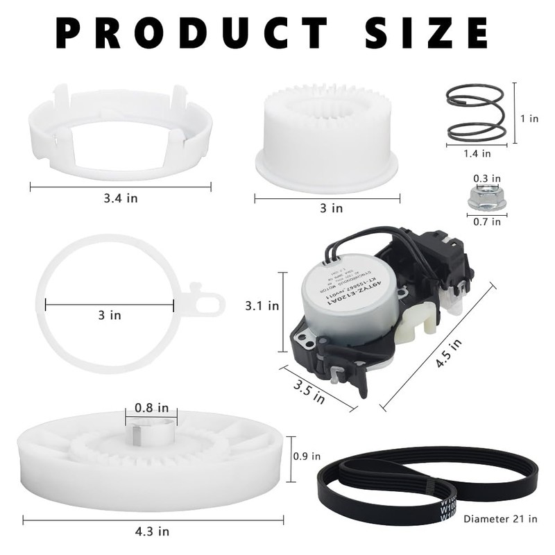 ZNTVW W10913953 W11481722 49tyz-e120a1 Washer Shifter Actuator Set