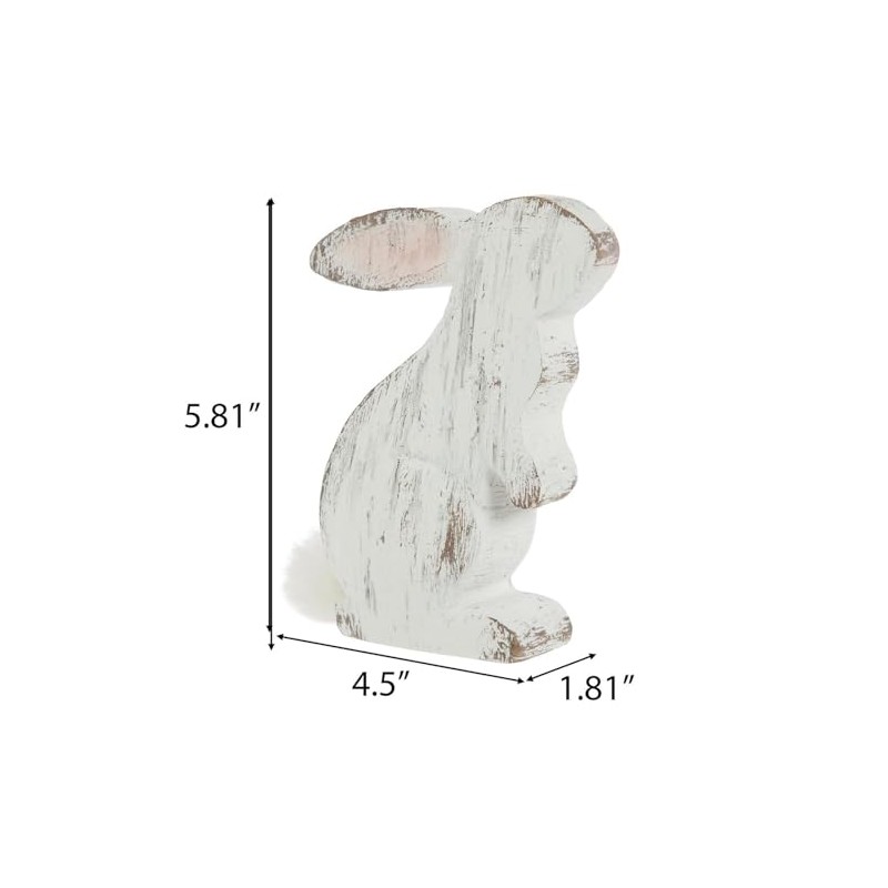 Hobby Lobby Standing Whitewash Bunny, Easter, Spring