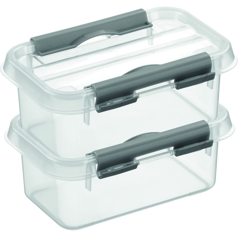 Sunware Q-Line Storage Box 0.5 Litre Transparent Colour