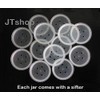 5mL THICK WALL Empty Small Plastic SIFTER JAR with Black