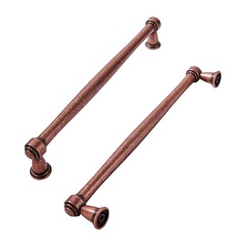 khtumeware 10 Pack 6-1/4 Inch(160mm) Antique Copper Cabinet pulls, Kitchen Cabinet Handles Kitchen Cabinet Hardware for Cupboard Drawer Handles Dresser Pulls
