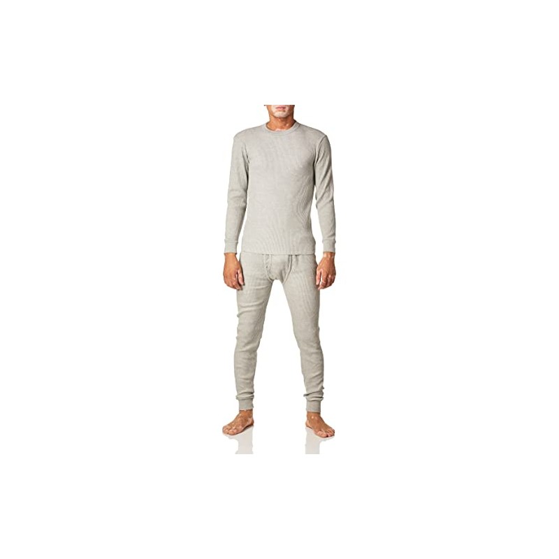 Smith's Workwear Men's Men's Thermal Sets Underwear, Heather Grey, Small