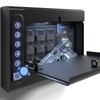 XDeer Biometric Wall Safe without Gas Strut for Quick Access,