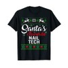 Santa's Favorite Nail Tech Christmas Ugly Sweater Family Mat T-Shirt,