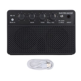 Electric Guitar Amp Kit Mini Portable Rechargeable Plastic 10W for Daily Practice