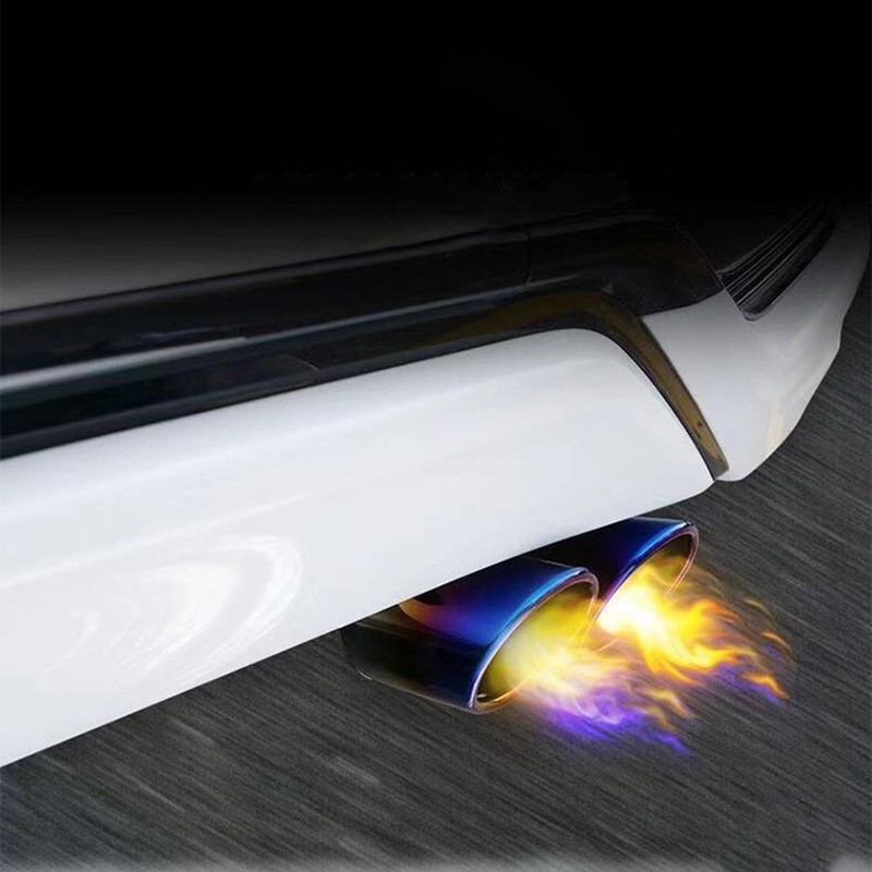 2PCS Dual Exhaust Tips, 2.5 Inch Inlet 3.5 Inch Outlet