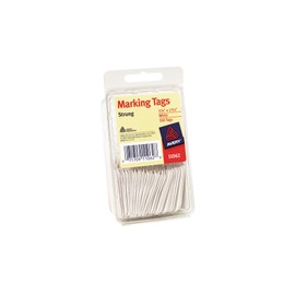 Avery White Marking Tags, Strung, 1-3/4" x 1-3/32", Pack of 100 (11062)