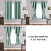JIUZHEN Blackout Curtains with Tiebacks for Bedroom, Light Blocking and