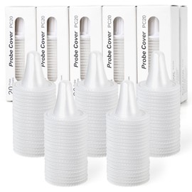 Pack of 400 Brown Fever Thermometer Protective Caps, Brown Fever Thermometer Ear Thermometer Replacement Protective Caps for All Braun Models Ear Thermometers and Other Types of Digital Thermometers