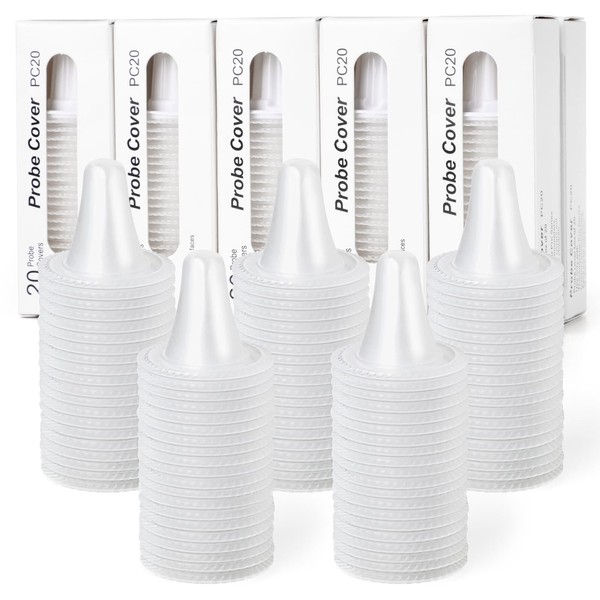 Pack of 400 Brown Fever Thermometer Protective Caps, Brown Fever