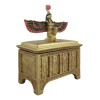 Ebros Egyptian Isis With Open Wings Golden Jewelry Box Statue