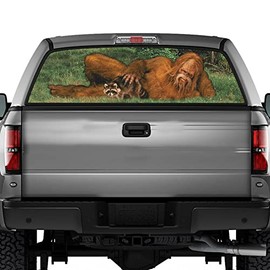 Factory Crafts Rear Window Vision Graphics Kit - Vinyl Decal - Universal Trim to Fit - 65"x22"-Bigfoot