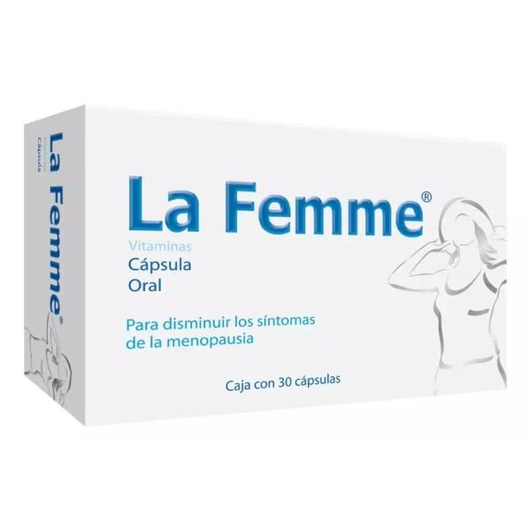 La Femme Vitaminas Disminución Síntomas Menopausia 30 Caps