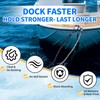 6FT Bungee Dock Line for Boats – Extra-Long Elastic Mooring