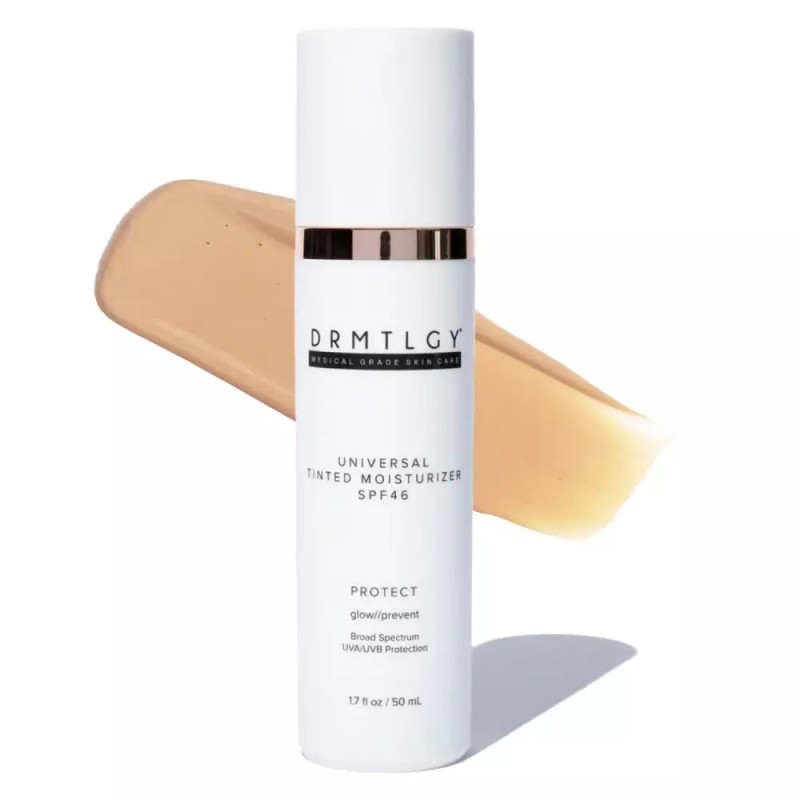 DRMTLGY 유니버설 틴티드 모이스처라이저 SPF 46 ？ 산화아연과 옥티녹세이트가 함유된