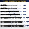 12-PCS Concrete & Masonry Drill Bit Set, Cement Drill Bits