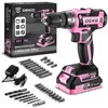 DEKO 20V Cordless Power Drill Set – Compact & Electric