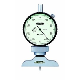 INSIZE 2341-E1 Dial Depth Gage, 0.001" Dial Indicator Graduation, 0" - 1.2"