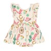 Little Sleepies Short Sleeve Twirl Dress with Bodysuit for Girls,