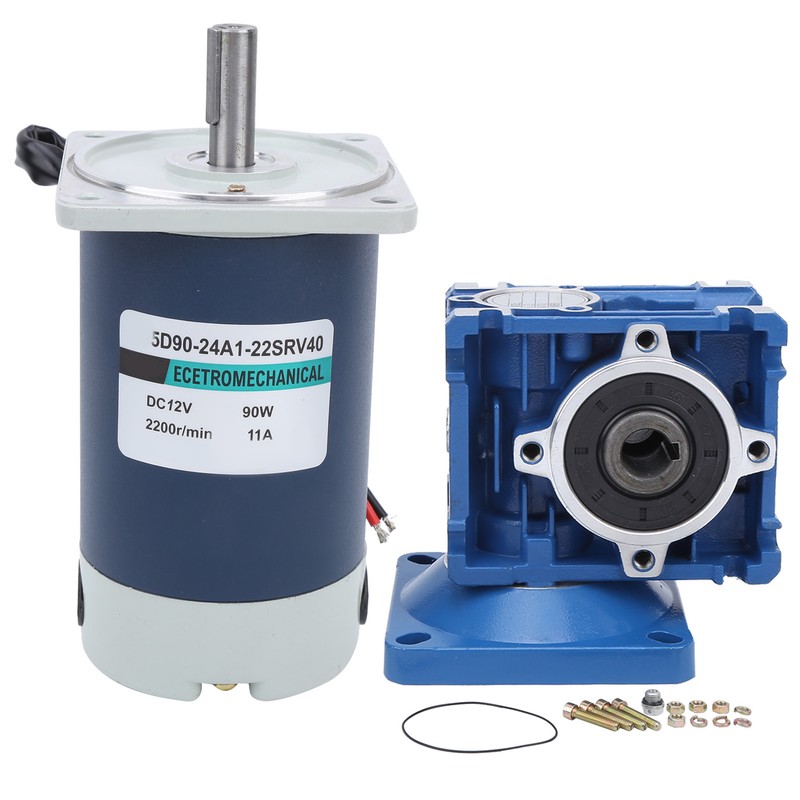 Worm Gear Motor DC Stainless Steel 90W 2100 R Min