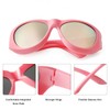 PEGH Wrap Around Sunglasses Y2K Fashion Oversized Oval Sunglasses for