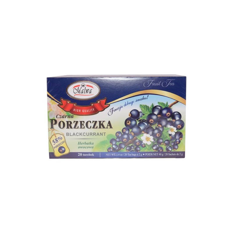 Malwa Blackcurrant Fruit Tea 40g (Pack of 3)