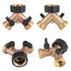 3/4 Y Shape Thread 2 Way Brass Garden Hose Connection