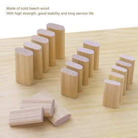 Domino Tenon Beech Wood 10 * 50mm Wood Insertion Dowel for Furniture Splicing, 50 Pcs
