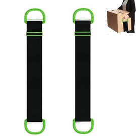 2 Pcs Moving Straps, Portable Moving Belt, Adjustable Lifting Moving Straps with Handle, Heavy Carrying Rope, Supports Up to 600 Lbs Suitable for Furniture, House-Moving, Boxes