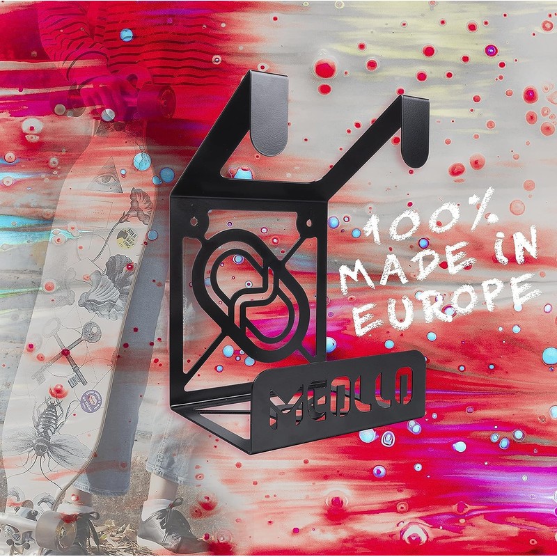 MEOLLO Longboard rack wall mount (100% Steel) (black)